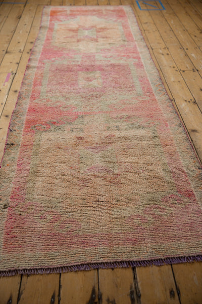 3.5x10.5 Vintage Distressed Kurd Rug Runner by Old New House® - product image 6 for Resin Society