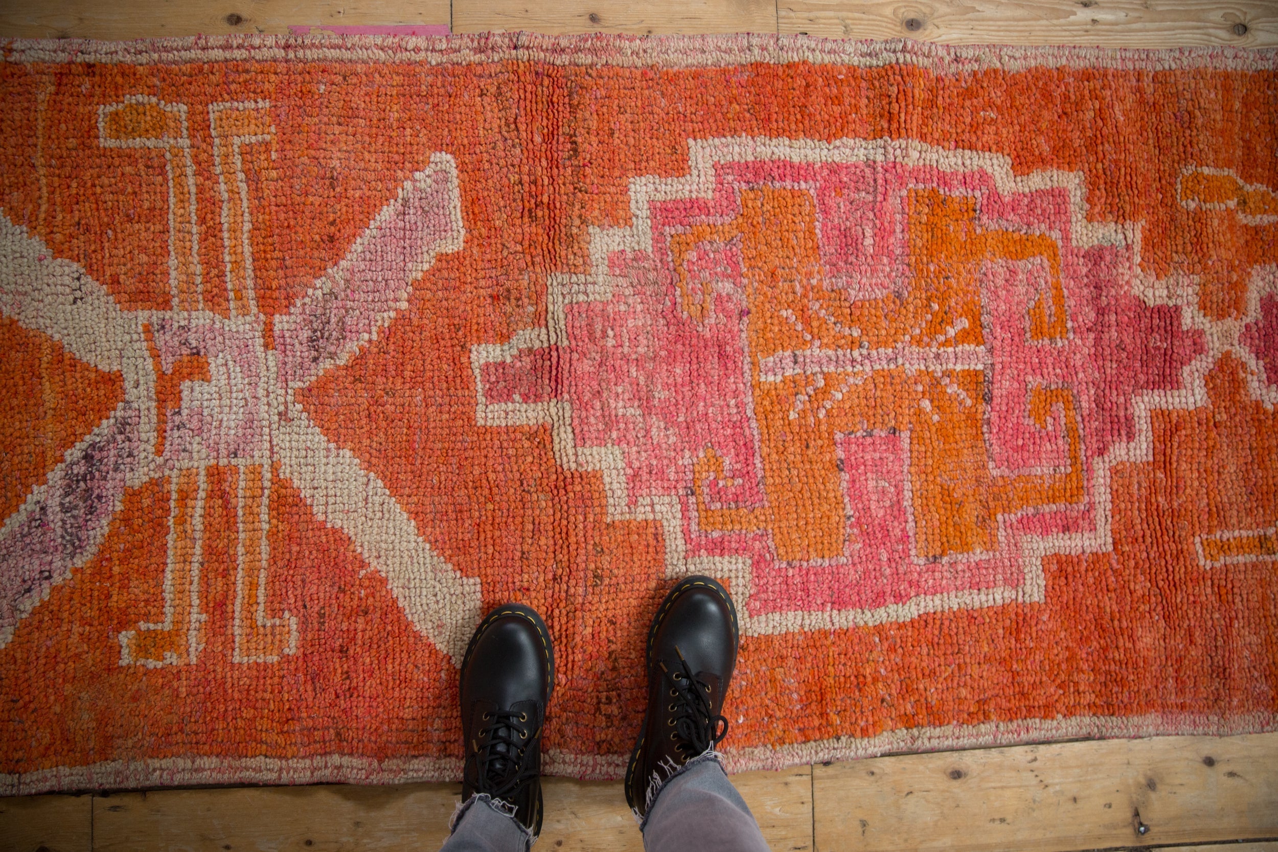 3x9.5 Vintage Distressed Kurd Rug Runner by Old New House® - product image 2 for Resin Society