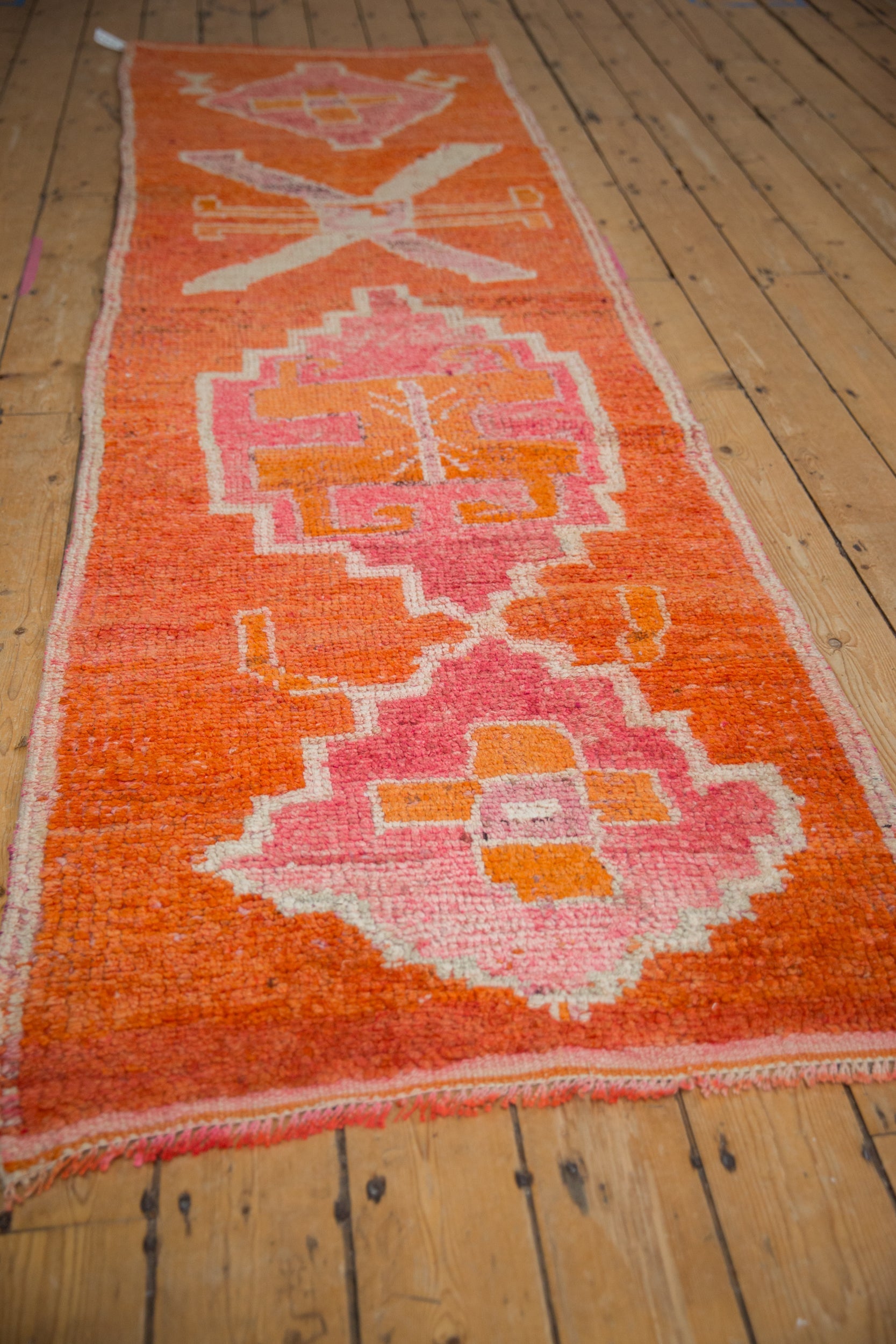 3x9.5 Vintage Distressed Kurd Rug Runner by Old New House® - product image 3 for Resin Society