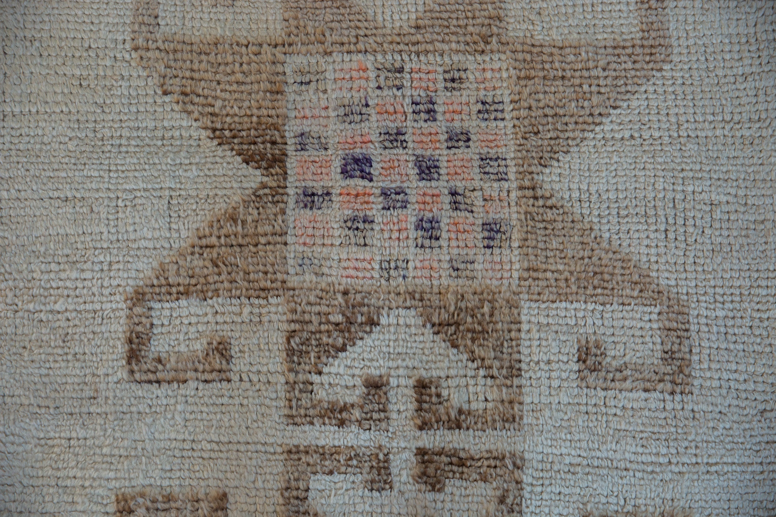 3x11.5 Vintage Distressed Kurd Rug Runner by Old New House® - product image 3 for Resin Society