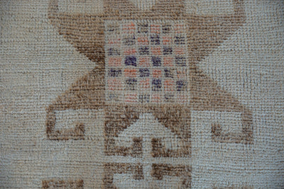 3x11.5 Vintage Distressed Kurd Rug Runner by Old New House® - product image 3 for Resin Society