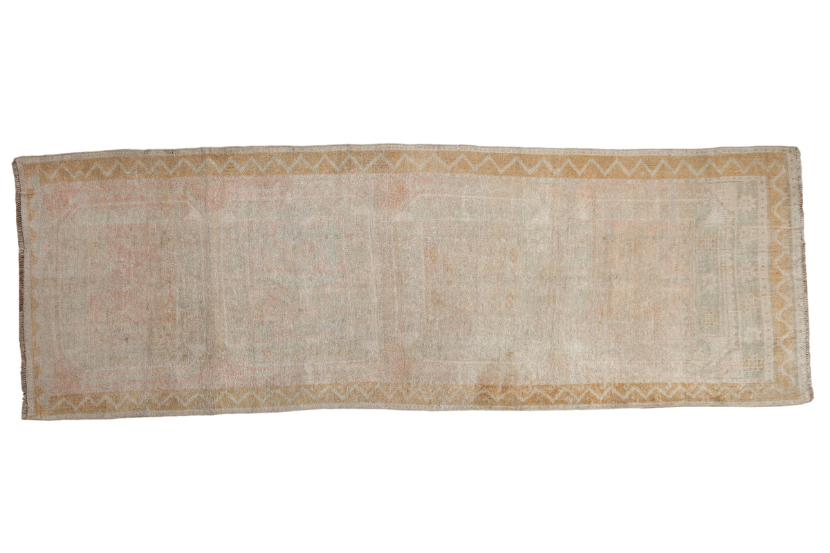 3.5x9.5 Vintage Distressed Oushak Rug Runner by Old New House® - main product image for Resin Society