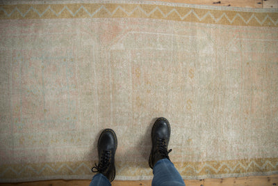3.5x9.5 Vintage Distressed Oushak Rug Runner by Old New House® - product image 2 for Resin Society