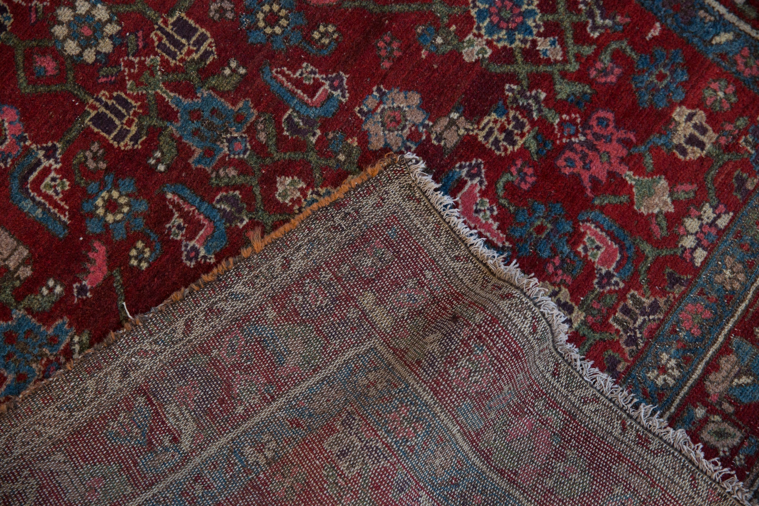 4x5.5 Vintage Kurdish Hamadan Rug