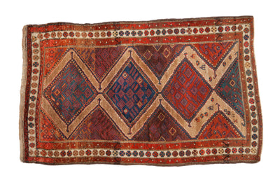 4x6.5 Antique Fine Hamadan Rug by Old New House® - main product image for Resin Society