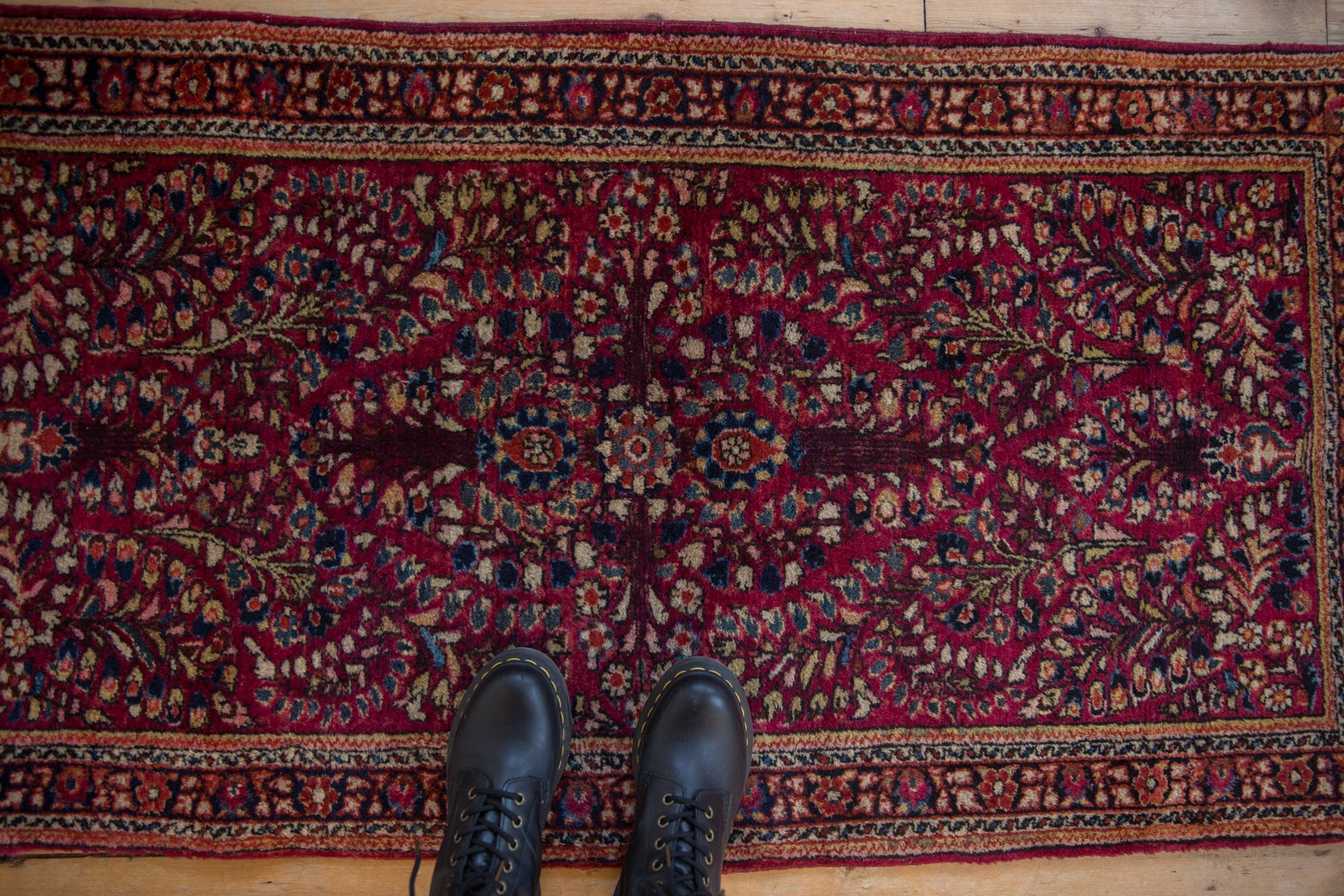2.5x5 Vintage Fine American Sarouk Rug Runner by Old New House® - product image 2 for Resin Society