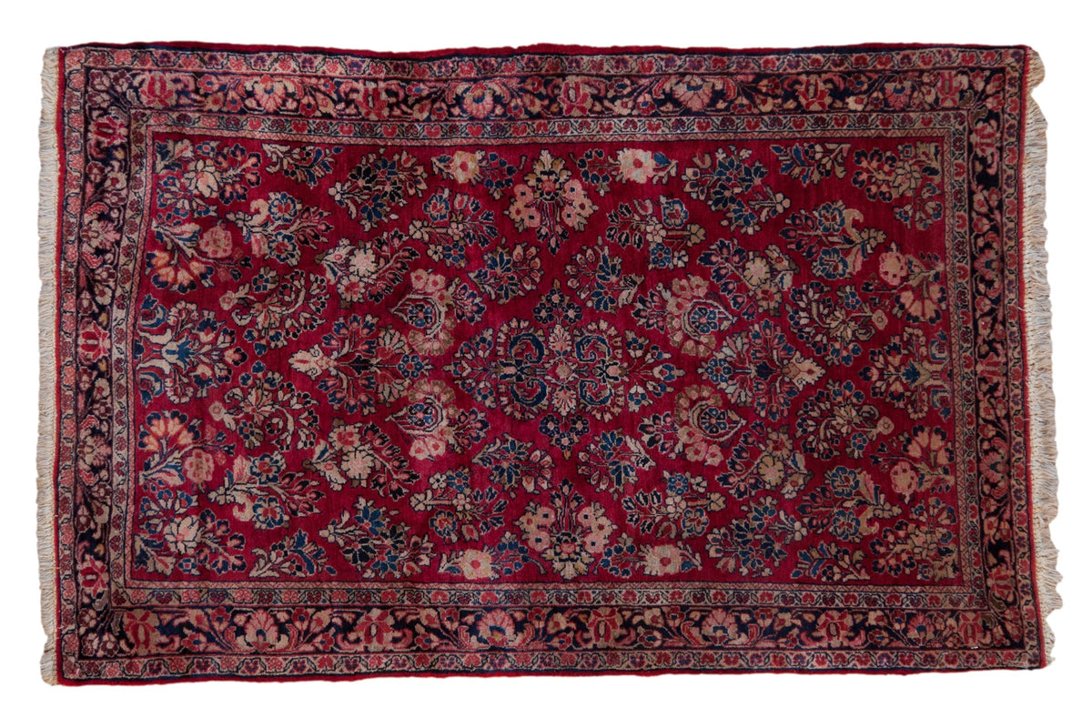 3.5x5 Vintage Fine German Sarouk Rug by Old New House® - main product image for Resin Society