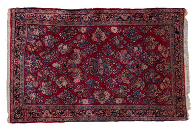 3.5x5 Vintage Fine German Sarouk Rug by Old New House® - main product image for Resin Society