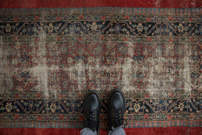 2.5x5.5 Antique Fine Fragment Serab Rug Runner