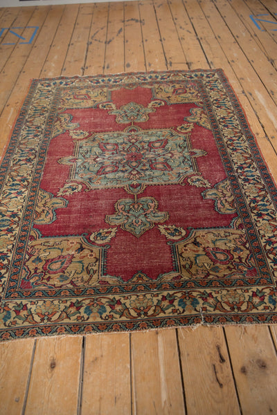 4x5.5 Antique Fine Doroksh Rug by Old New House® - product image 5 for Resin Society