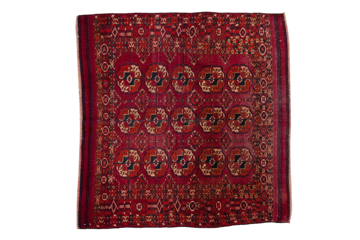 3.5x4 Vintage Turkmen Square Rug by Old New House® - main product image for Resin Society