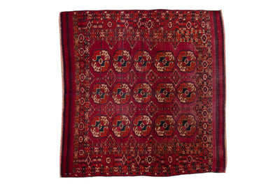 3.5x4 Vintage Turkmen Square Rug by Old New House® - main product image for Resin Society