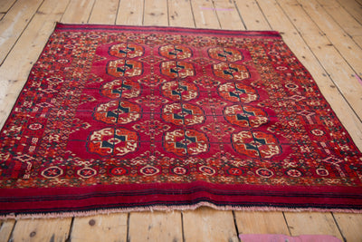 3.5x4 Vintage Turkmen Square Rug by Old New House® - product image 5 for Resin Society
