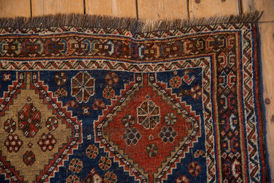 4x4.5 Antique Qashqai Square Rug by Old New House® - product image 3 for Resin Society