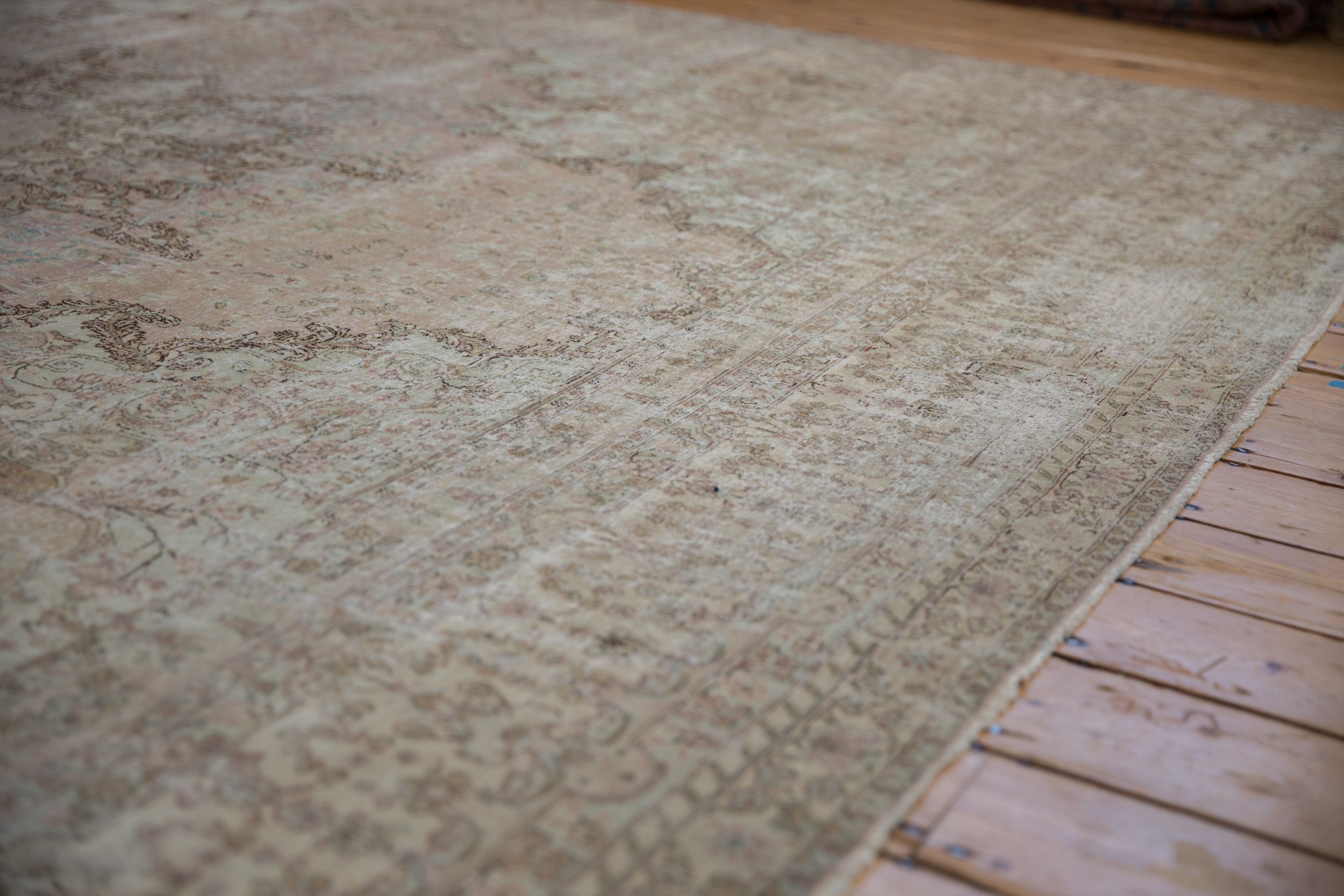 9.5x10 Vintage Fine Distressed Cyrus Crown® Kerman Square Carpet by Old New House® - product image 4 for Resin Society