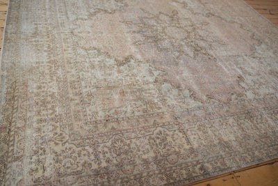 9.5x10 Vintage Fine Distressed Cyrus Crown® Kerman Square Carpet by Old New House® - product image 5 for Resin Society