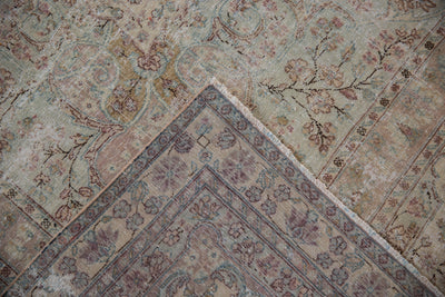 9.5x10 Vintage Fine Distressed Cyrus Crown® Kerman Square Carpet by Old New House® - product image 14 for Resin Society