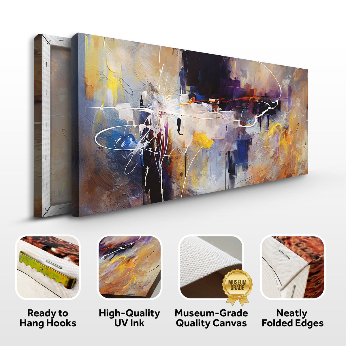 Canvas Print: "Colorplay Symphony" by Tailored Canvases - product image 5 for Resin Society