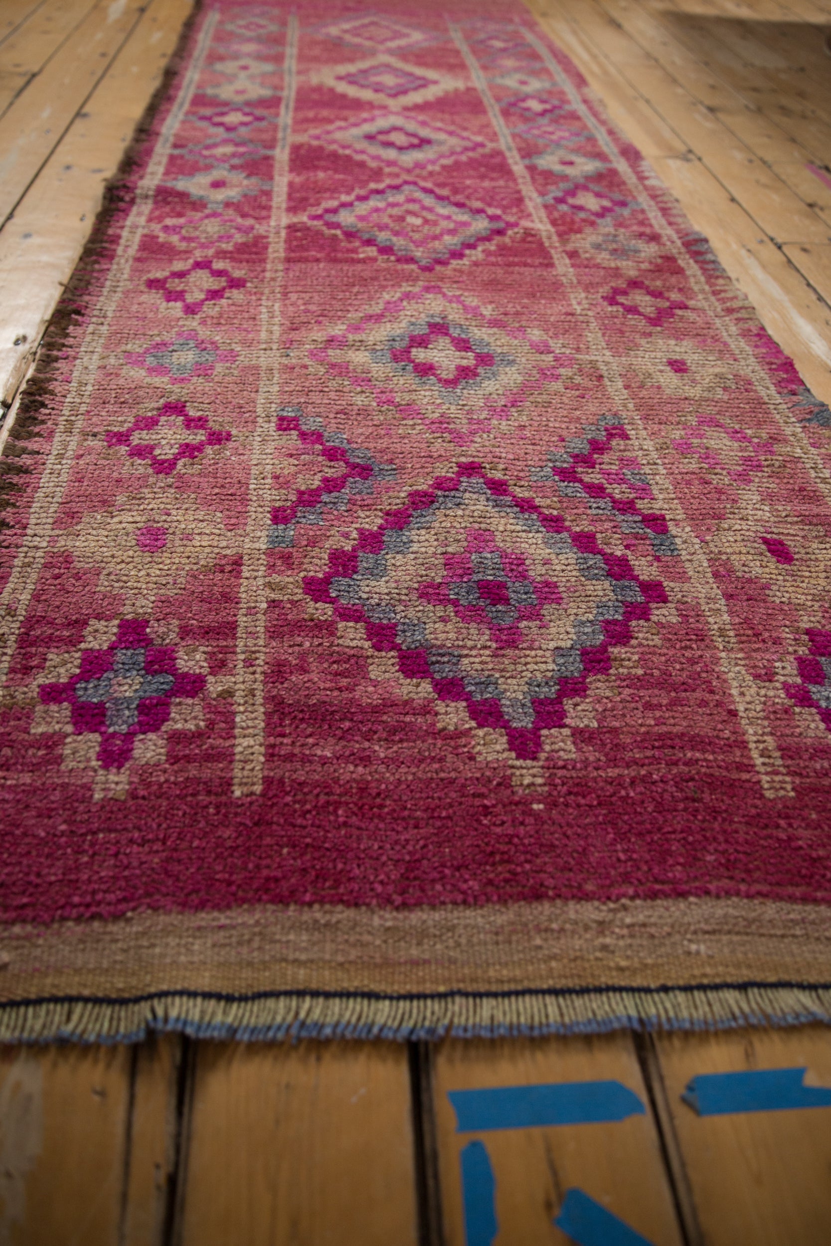 3x10.5 Vintage Distressed Kurd Rug Runner by Old New House® - product image 3 for Resin Society