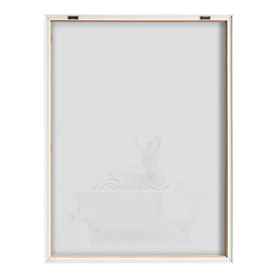 Blake Zebra Cottage Bathroom Framed Printed Glass by kateandlaurel - product image 4 for Resin Society