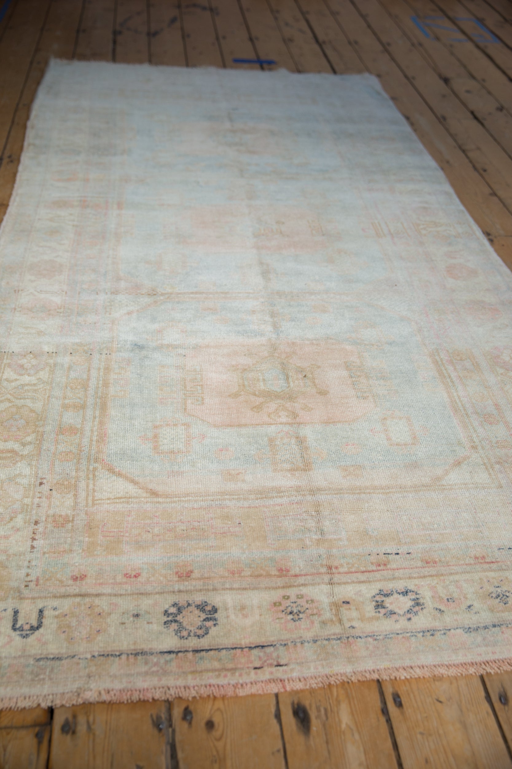 4x8 Vintage Distressed Oushak Rug Runner by Old New House® - product image 4 for Resin Society