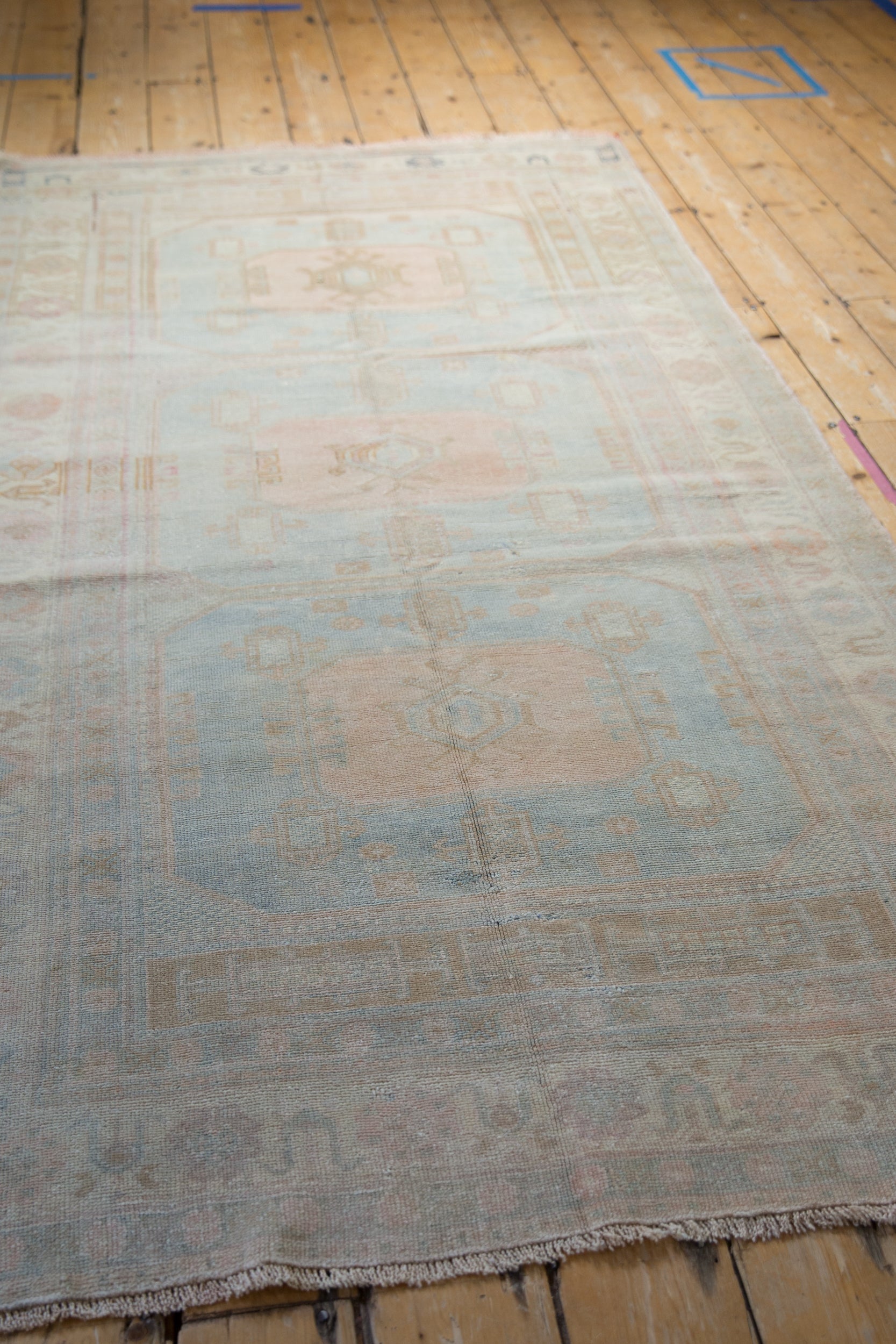 4x8 Vintage Distressed Oushak Rug Runner by Old New House® - product image 5 for Resin Society