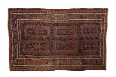 4x6.5 Vintage Belouch Rug by Old New House® - main product image for Resin Society