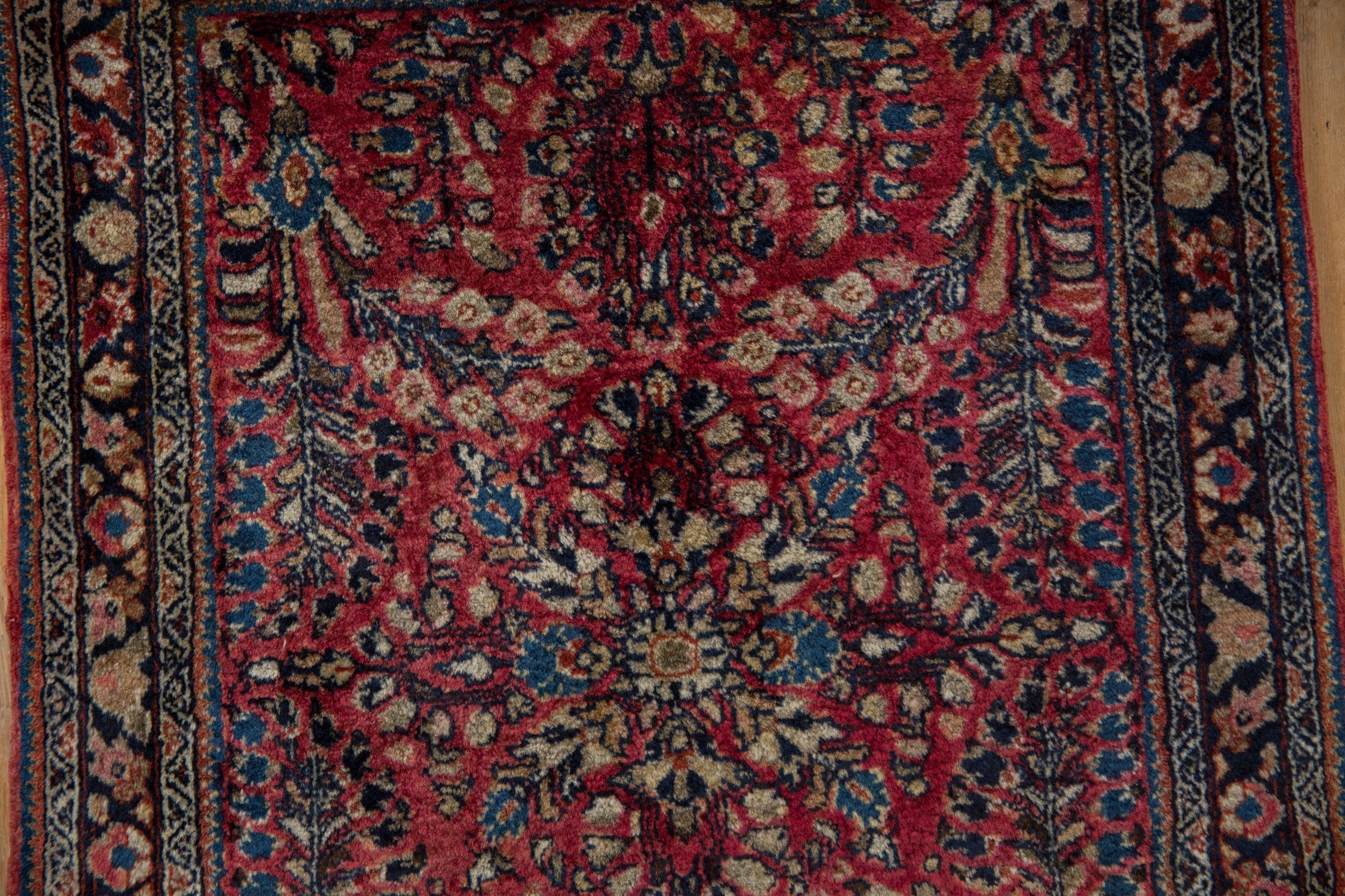 2x2.5 Vintage American Sarouk Square Rug Mat