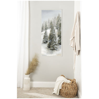 Sylvie Beaded Evergreen Hills Framed Canvas by Mackenzie Nelson