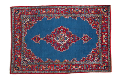 3.5x5.5 Vintage Fine Kashan Rug by Old New House® - main product image for Resin Society