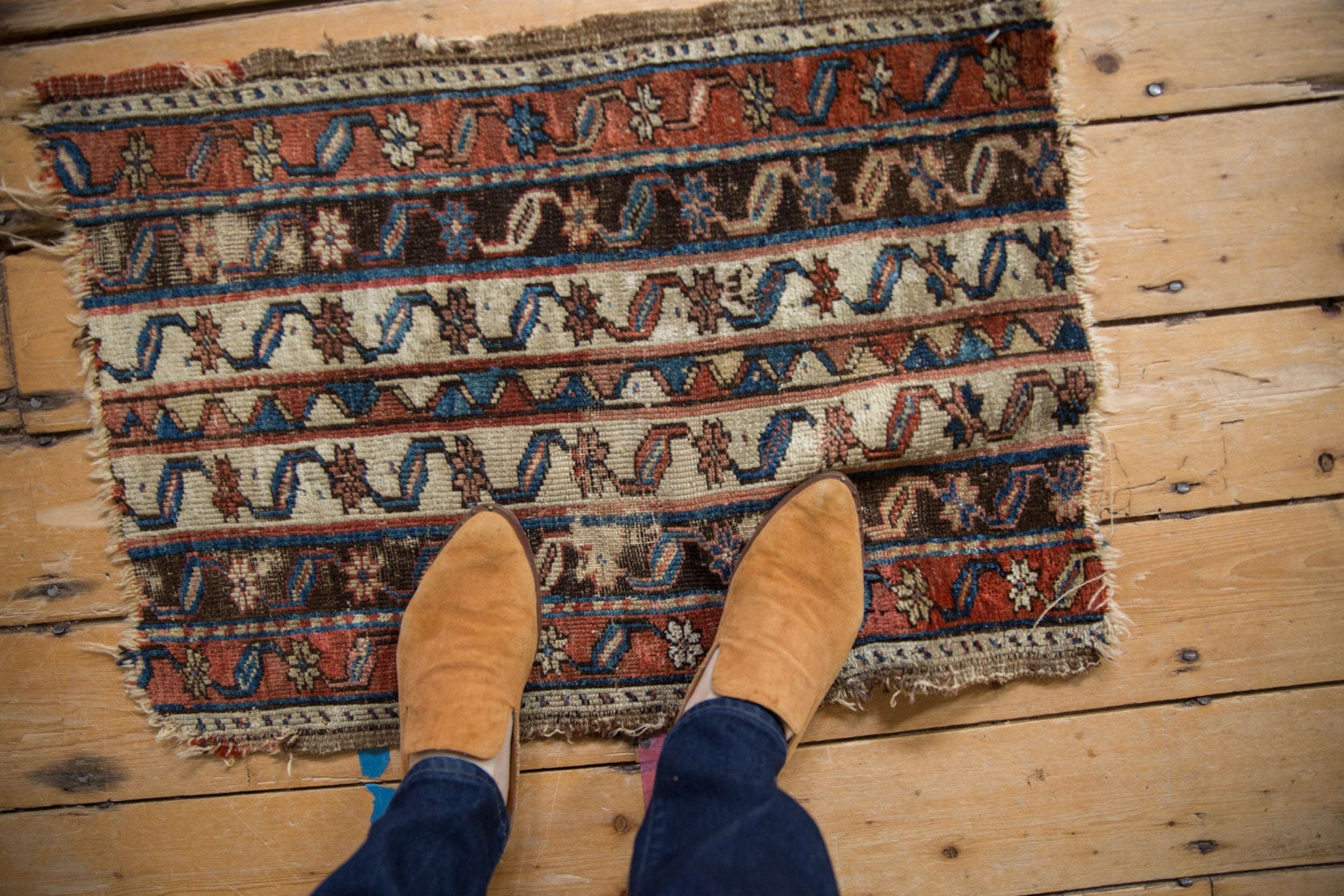 1.5x2.5 Antique Fragment Anatolian Rug Mat by Old New House® - product image 2 for Resin Society