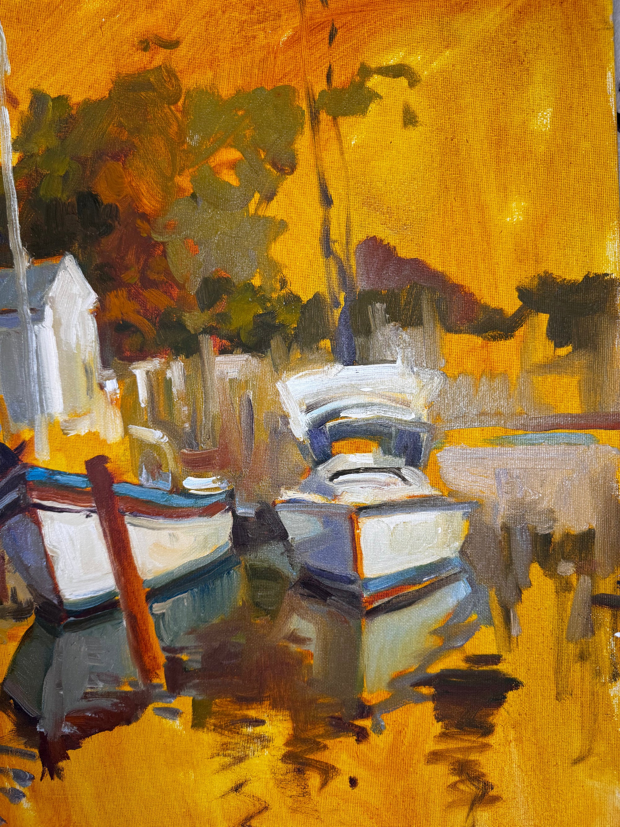 Original painting titled One Hundred and Seven by John Beard Collection, measuring 16x20 on board