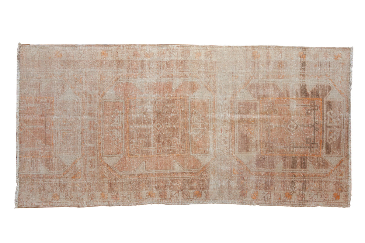 3x6.5 Vintage Distressed Fragment Oushak Rug Runner by Old New House® - main product image for Resin Society