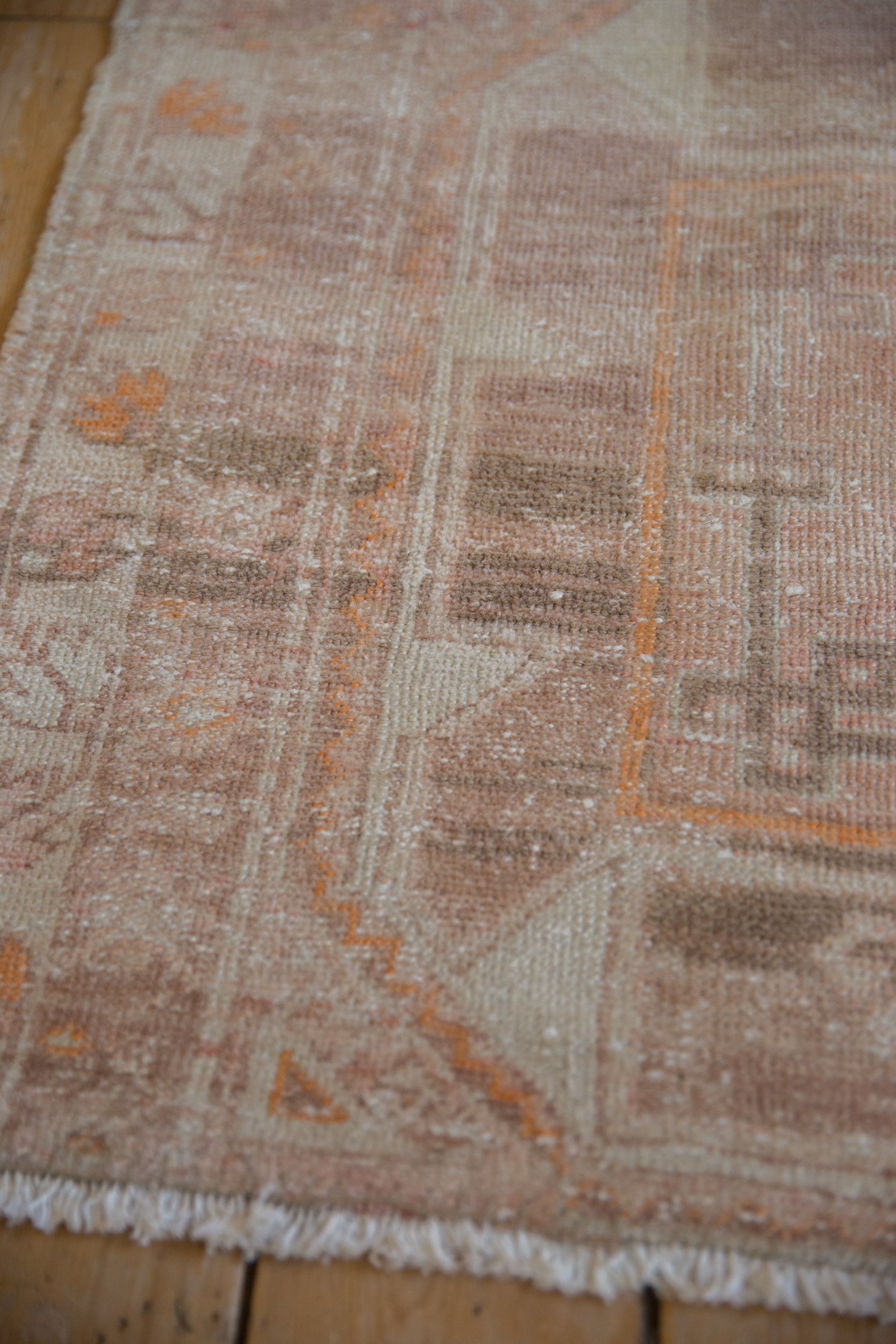 3x6.5 Vintage Distressed Fragment Oushak Rug Runner by Old New House® - product image 5 for Resin Society