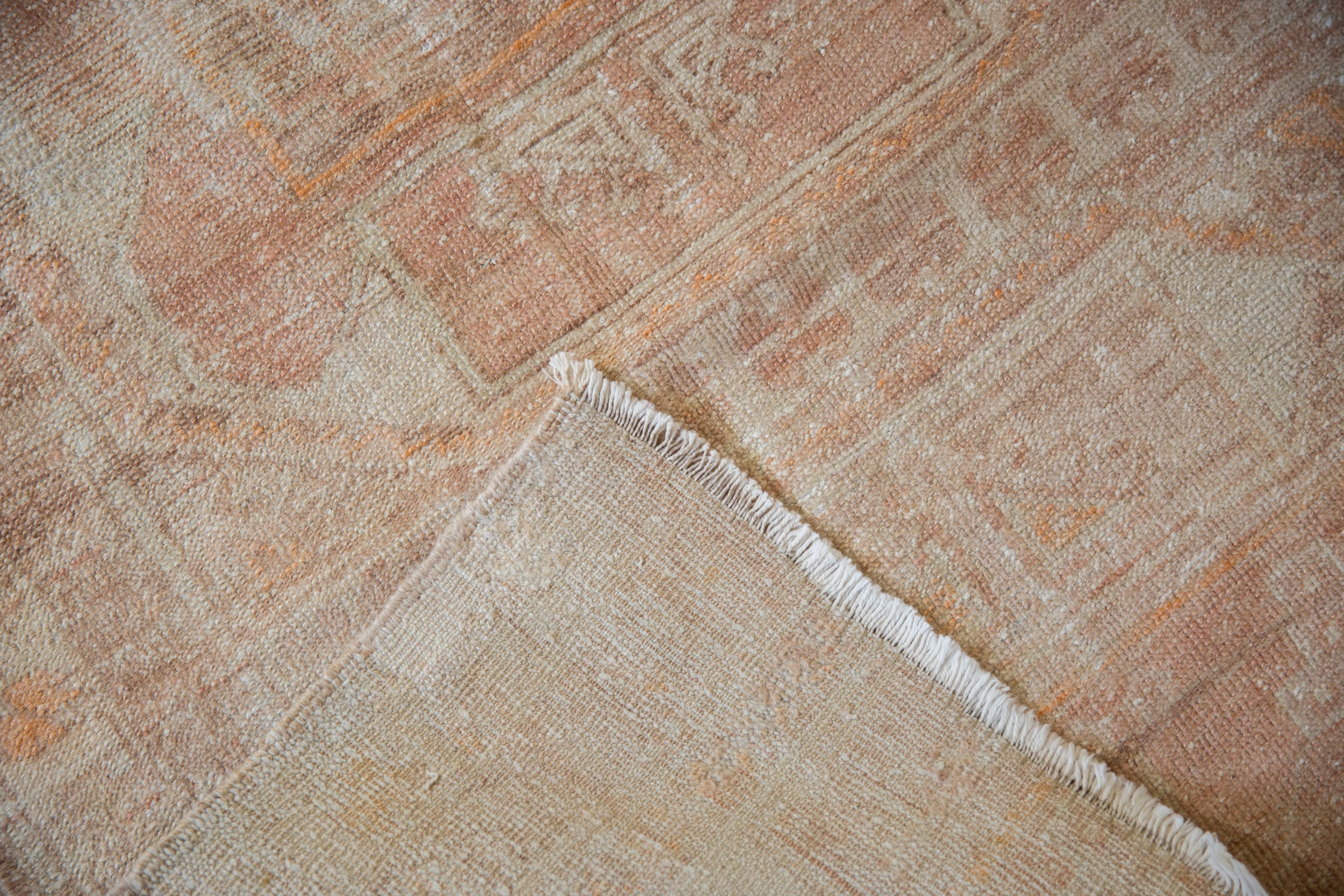 3x6.5 Vintage Distressed Fragment Oushak Rug Runner by Old New House® - product image 10 for Resin Society