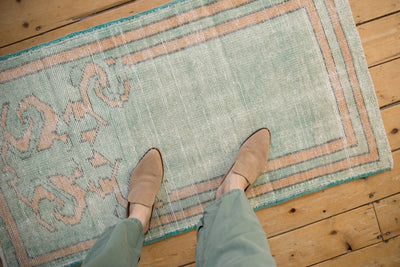 2.5x4.5 Vintage Distressed Oushak Rug