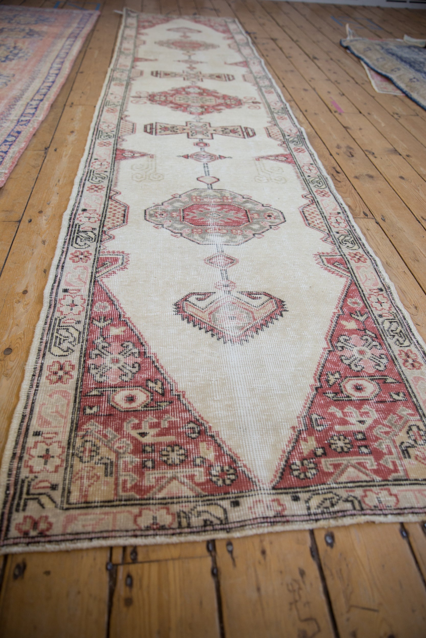2.5x11 Vintage Distressed Sparta Rug Runner by Old New House® - product image 3 for Resin Society