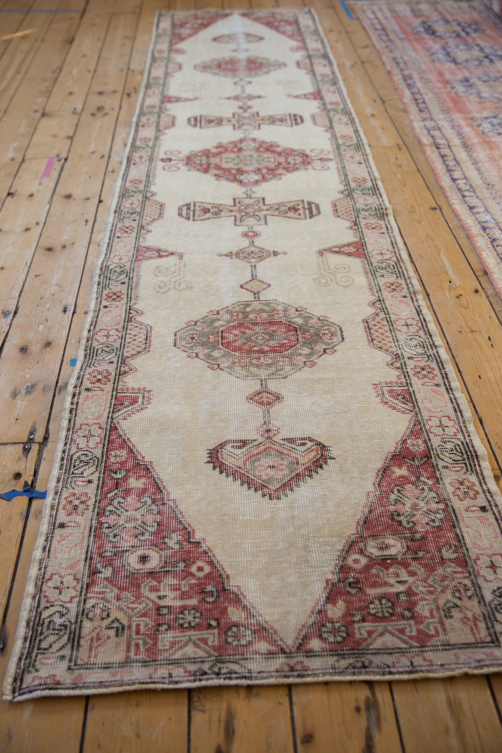 2.5x11 Vintage Distressed Sparta Rug Runner by Old New House® - product image 5 for Resin Society