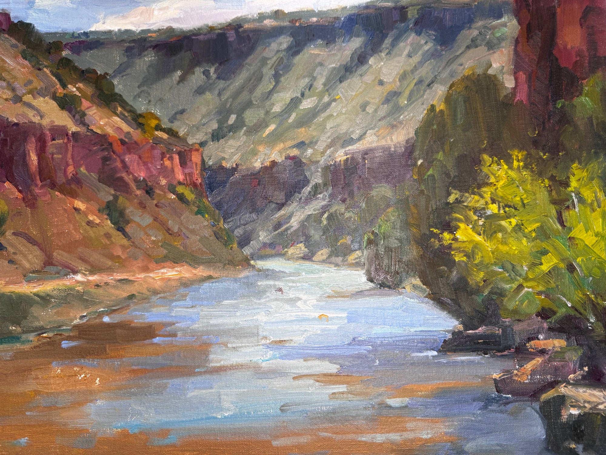 One Hundred and Eight plein air painting 16x20 on board by John Beard Collection