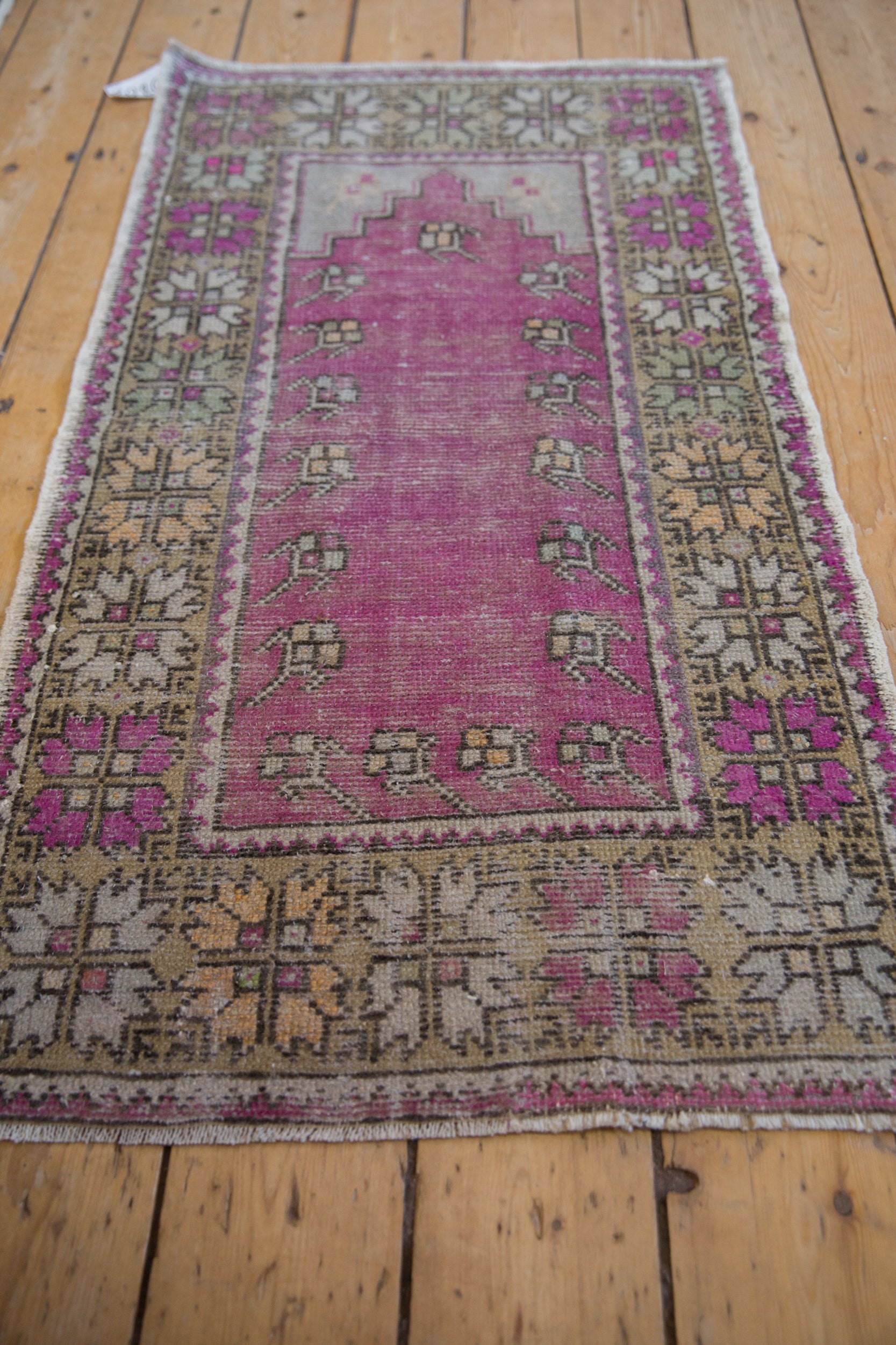 2x4 Vintage Distressed Oushak Rug Runner