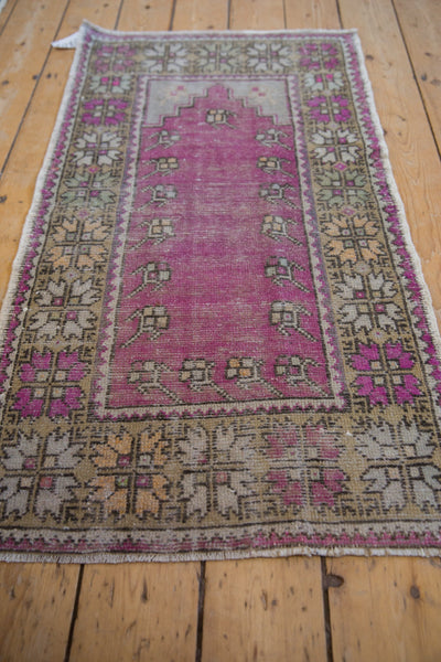 2x4 Vintage Distressed Oushak Rug Runner
