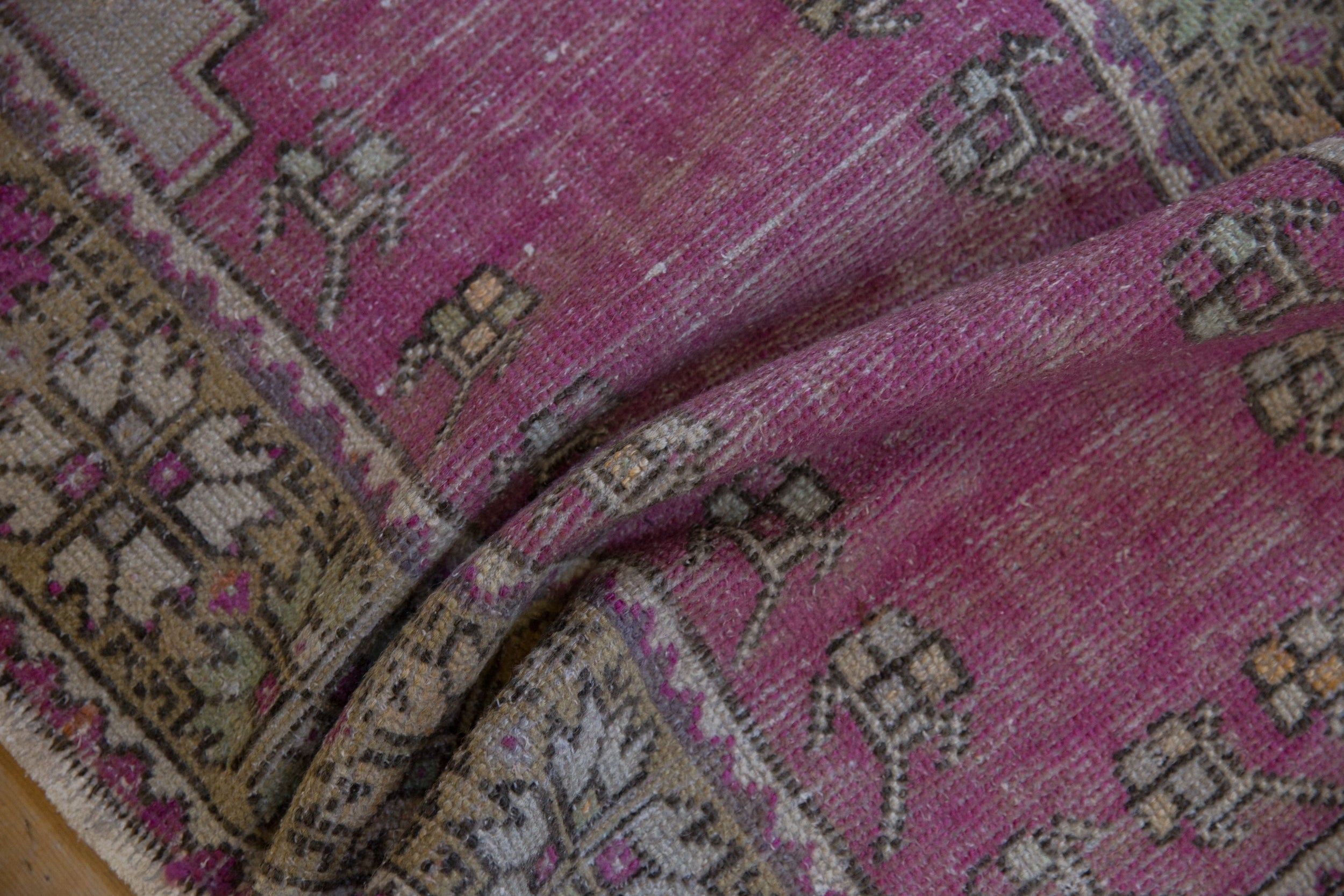 2x4 Vintage Distressed Oushak Rug Runner