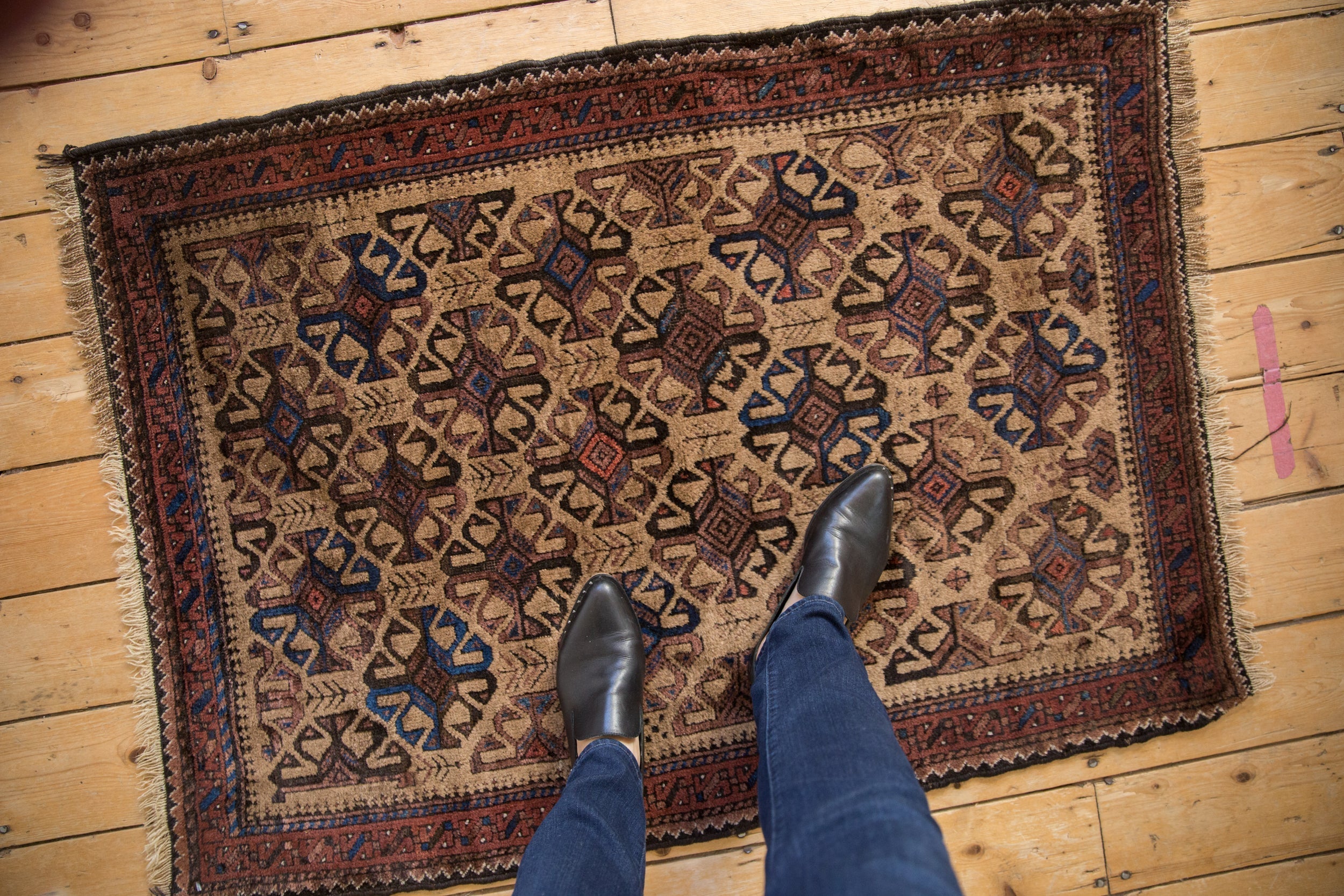 3x4 Vintage Belouch Square Rug by Old New House® - product image 2 for Resin Society