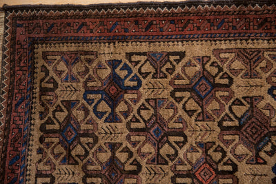 3x4 Vintage Belouch Square Rug by Old New House® - product image 3 for Resin Society