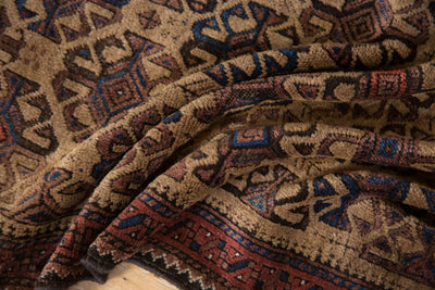 3x4 Vintage Belouch Square Rug by Old New House® - product image 7 for Resin Society