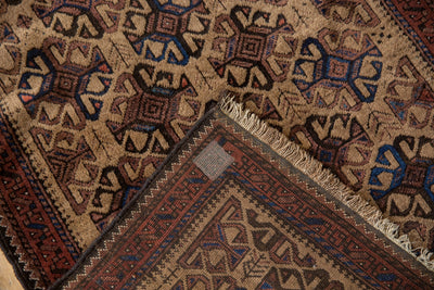 3x4 Vintage Belouch Square Rug by Old New House® - product image 8 for Resin Society