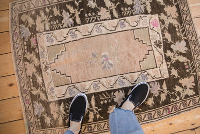 3x4 Vintage Distressed Oushak Square Rug by Old New House® - product image 2 for Resin Society