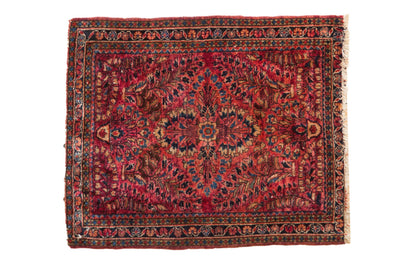2x2.5 Vintage Fine American Sarouk Square Rug Mat
