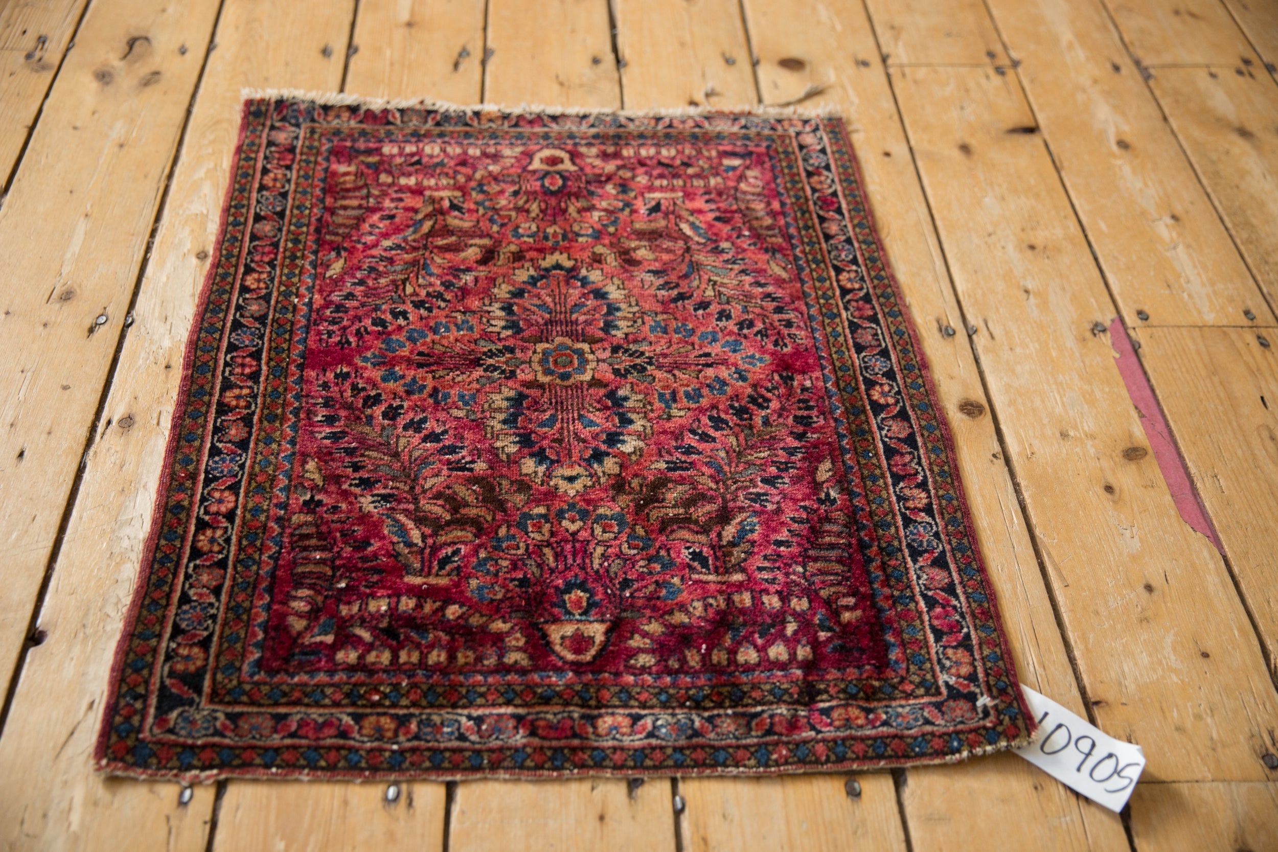 2x2.5 Vintage Fine American Sarouk Square Rug Mat