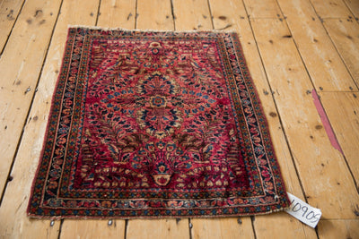 2x2.5 Vintage Fine American Sarouk Square Rug Mat